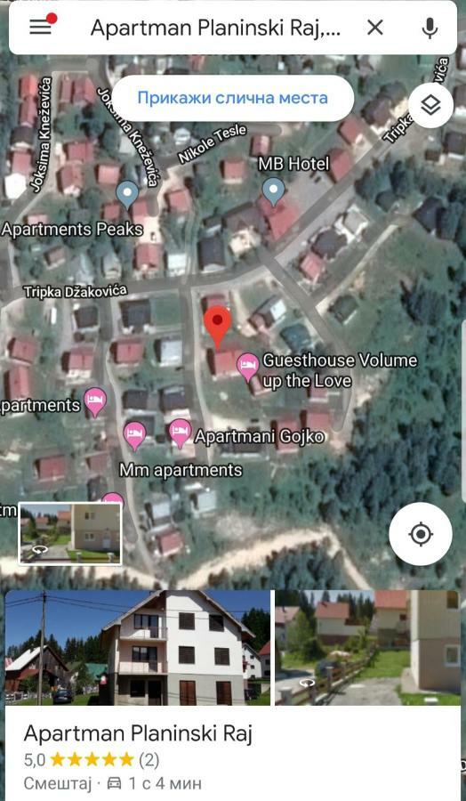 Apartman Planinski Raj 자블야크 외부 사진